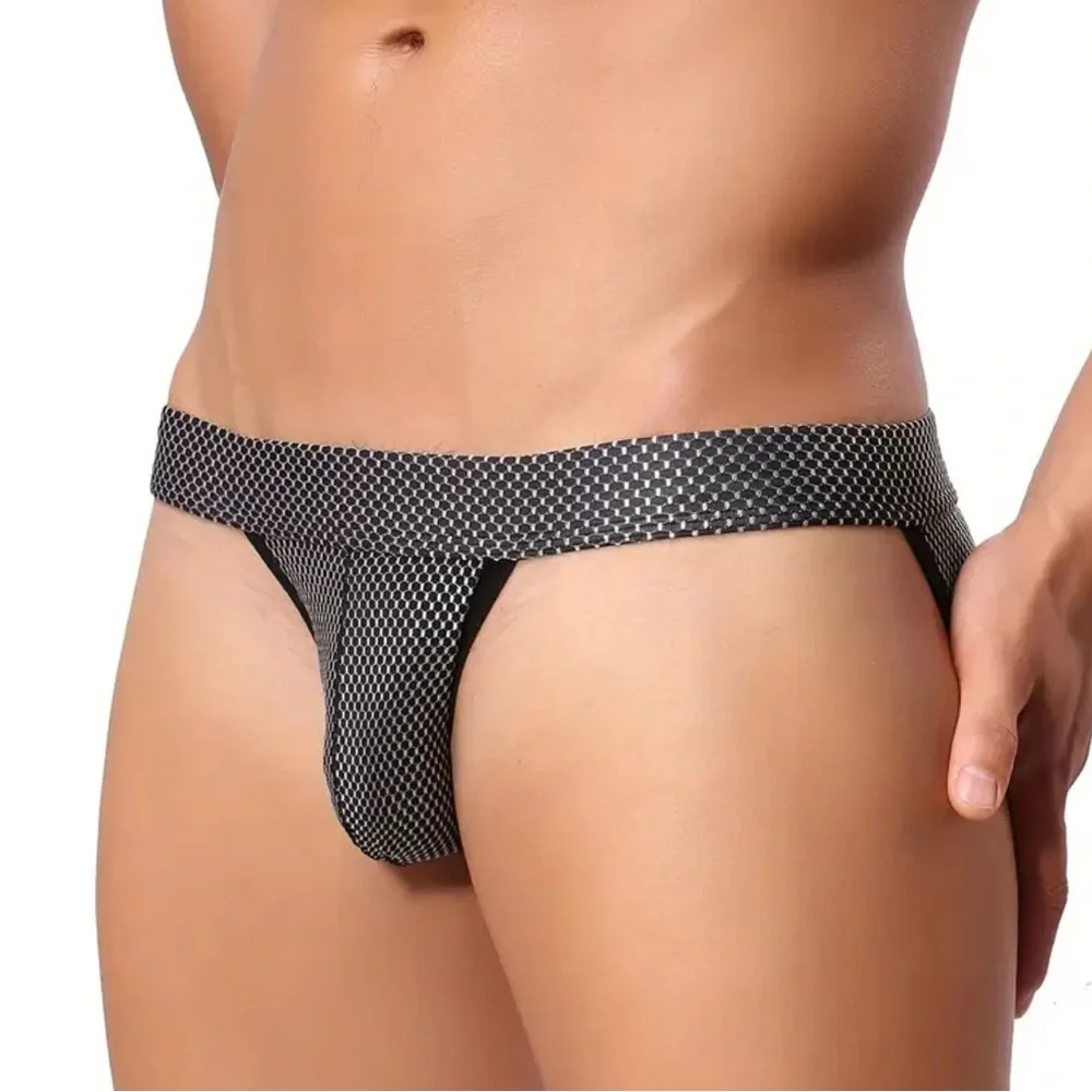 Men's Low Rise Mesh Briefs 4 Pack Size XL Athletic Breathable Contour Pouch